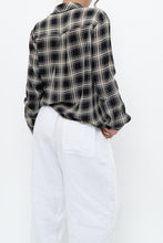 Load image into Gallery viewer, THE KOOPLES x Black Sheer Plaid Blouse (XS, S)