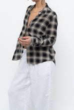 Load image into Gallery viewer, THE KOOPLES x Black Sheer Plaid Blouse (XS, S)
