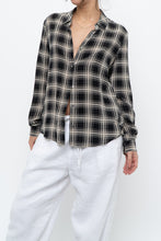 Load image into Gallery viewer, THE KOOPLES x Black Sheer Plaid Blouse (XS, S)