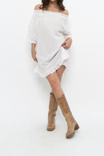 Load image into Gallery viewer, HILL HOUSE x Made in Portugal x White Cotton Heart Midi Dress (XS-M)