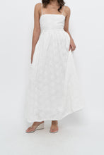 Load image into Gallery viewer, FRNCH PARIS x White Embroidered Cotton Maxi Dress (S)