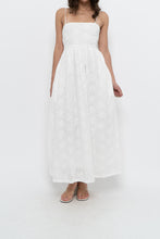 Load image into Gallery viewer, FRNCH PARIS x White Embroidered Cotton Maxi Dress (S)