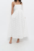 Load image into Gallery viewer, FRNCH PARIS x White Embroidered Cotton Maxi Dress (S)