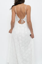 Load image into Gallery viewer, FRNCH PARIS x White Embroidered Cotton Maxi Dress (S)