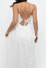 Load image into Gallery viewer, FRNCH PARIS x White Embroidered Cotton Maxi Dress (S)