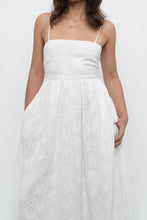 Load image into Gallery viewer, FRNCH PARIS x White Embroidered Cotton Maxi Dress (S)