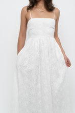 Load image into Gallery viewer, FRNCH PARIS x White Embroidered Cotton Maxi Dress (S)