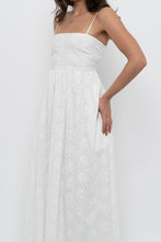 Load image into Gallery viewer, FRNCH PARIS x White Embroidered Cotton Maxi Dress (S)