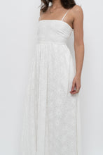 Load image into Gallery viewer, FRNCH PARIS x White Embroidered Cotton Maxi Dress (S)