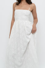 Load image into Gallery viewer, FRNCH PARIS x White Embroidered Cotton Maxi Dress (S)
