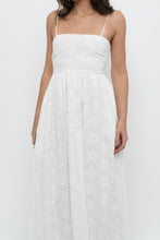 Load image into Gallery viewer, FRNCH PARIS x White Embroidered Cotton Maxi Dress (S)