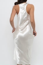 Load image into Gallery viewer, BANANA REPUBLIC x Cream Satin Sleeveless Maxi Dress (S)
