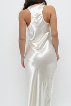 Load image into Gallery viewer, BANANA REPUBLIC x Cream Satin Sleeveless Maxi Dress (S)