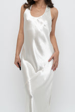 Load image into Gallery viewer, BANANA REPUBLIC x Cream Satin Sleeveless Maxi Dress (S)