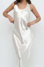Load image into Gallery viewer, BANANA REPUBLIC x Cream Satin Sleeveless Maxi Dress (S)