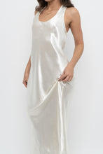 Load image into Gallery viewer, BANANA REPUBLIC x Cream Satin Sleeveless Maxi Dress (S)