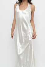 Load image into Gallery viewer, BANANA REPUBLIC x Cream Satin Sleeveless Maxi Dress (S)