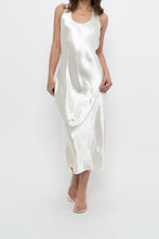 Load image into Gallery viewer, BANANA REPUBLIC x Cream Satin Sleeveless Maxi Dress (S)
