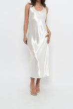Load image into Gallery viewer, BANANA REPUBLIC x Cream Satin Sleeveless Maxi Dress (S)