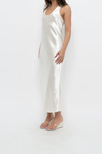 Load image into Gallery viewer, BANANA REPUBLIC x Cream Satin Sleeveless Maxi Dress (S)