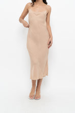 Load image into Gallery viewer, Vintage x Nude Pure Silk Maxi Slip Dress (XS, S)