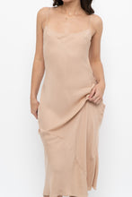 Load image into Gallery viewer, Vintage x Nude Pure Silk Maxi Slip Dress (XS, S)