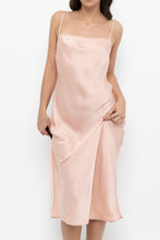 Load image into Gallery viewer, WILFRED x Peach Satin Midi Dress (XS)