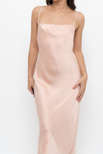 Load image into Gallery viewer, WILFRED x Peach Satin Midi Dress (XS)