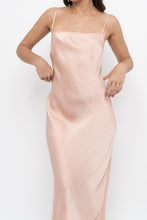 Load image into Gallery viewer, WILFRED x Peach Satin Midi Dress (XS)