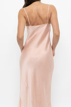 Load image into Gallery viewer, WILFRED x Peach Satin Midi Dress (XS)