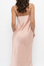 Load image into Gallery viewer, WILFRED x Peach Satin Midi Dress (XS)