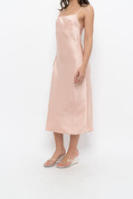 Load image into Gallery viewer, WILFRED x Peach Satin Midi Dress (XS)