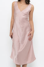 Load image into Gallery viewer, WILFRED x Light Pink Satin Midi Dress (XXS, XS)