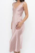 Load image into Gallery viewer, WILFRED x Light Pink Satin Midi Dress (XXS, XS)