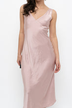 Load image into Gallery viewer, WILFRED x Light Pink Satin Midi Dress (XXS, XS)