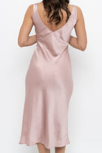 Load image into Gallery viewer, WILFRED x Light Pink Satin Midi Dress (XXS, XS)