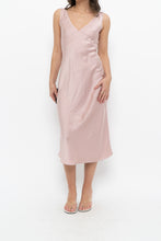Load image into Gallery viewer, WILFRED x Light Pink Satin Midi Dress (XXS, XS)