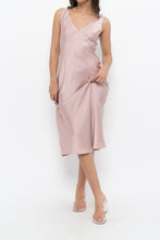 Load image into Gallery viewer, WILFRED x Light Pink Satin Midi Dress (XXS, XS)