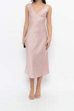 Load image into Gallery viewer, WILFRED x Light Pink Satin Midi Dress (XXS, XS)