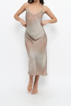 Load image into Gallery viewer, BABATON x Ombre Satin Midi Dress (S, M)
