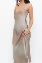 Load image into Gallery viewer, BABATON x Ombre Satin Midi Dress (S, M)