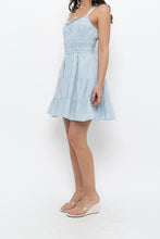 Load image into Gallery viewer, SUNDAY BEST x Baby Blue Cotton Mini Dress (XS, S)