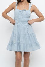 Load image into Gallery viewer, SUNDAY BEST x Baby Blue Cotton Mini Dress (XS, S)