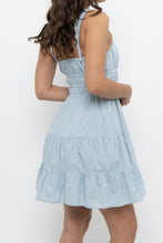 Load image into Gallery viewer, SUNDAY BEST x Baby Blue Cotton Mini Dress (XS, S)