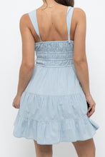 Load image into Gallery viewer, SUNDAY BEST x Baby Blue Cotton Mini Dress (XS, S)