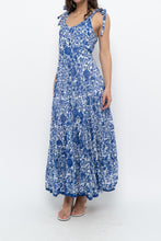 Load image into Gallery viewer, FREE PEOPLE x Blue, White Bohemian Cotton Maxi Dress (S, M)