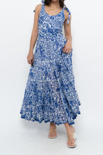 Load image into Gallery viewer, FREE PEOPLE x Blue, White Bohemian Cotton Maxi Dress (S, M)