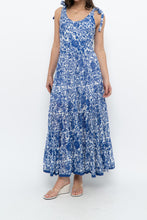 Load image into Gallery viewer, FREE PEOPLE x Blue, White Bohemian Cotton Maxi Dress (S, M)