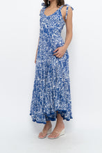 Load image into Gallery viewer, FREE PEOPLE x Blue, White Bohemian Cotton Maxi Dress (S, M)