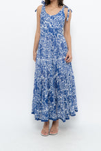 Load image into Gallery viewer, FREE PEOPLE x Blue, White Bohemian Cotton Maxi Dress (S, M)